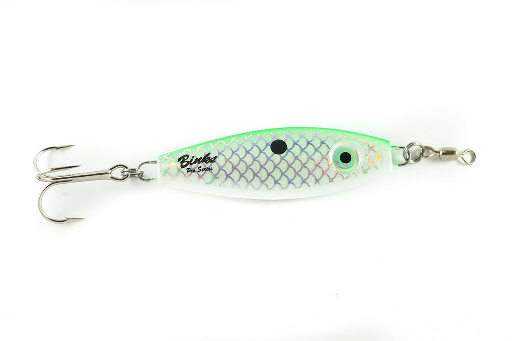 2 oz White/Fluorescent Green Back