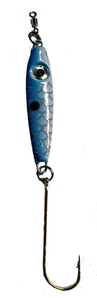 White/Blue Back Minnow Spoon