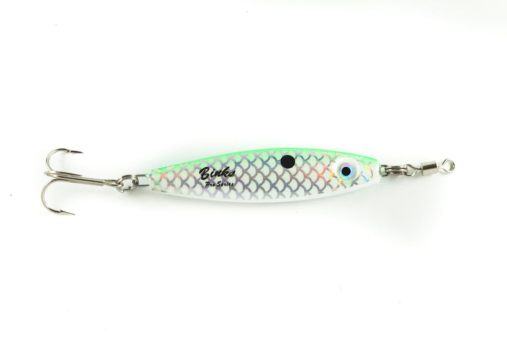 1/2 oz White/Fluorescent Green Back