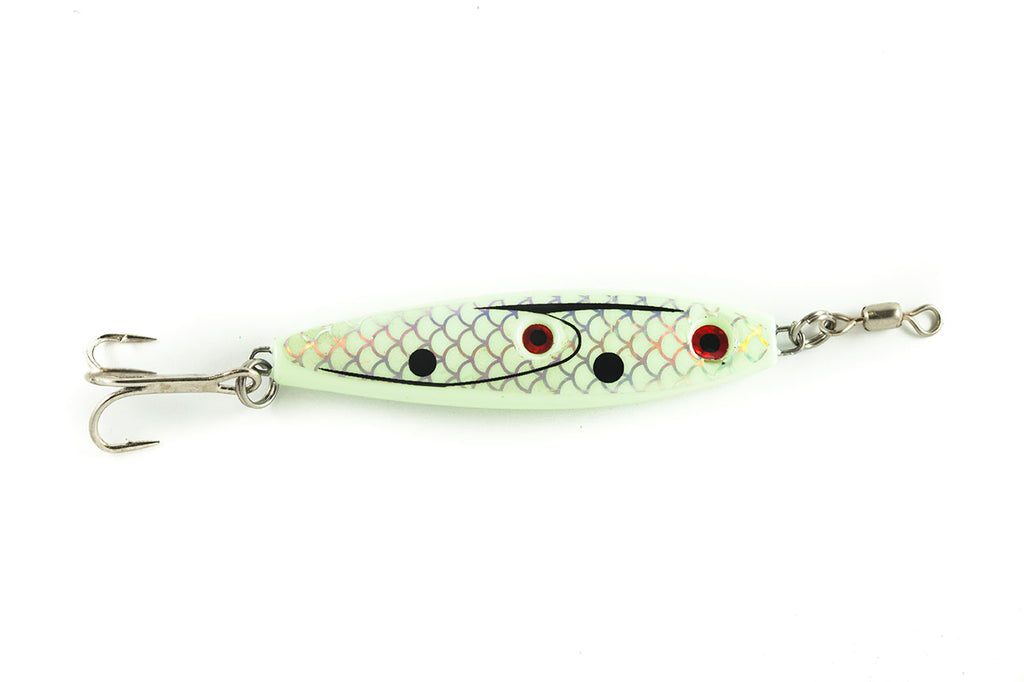 1 oz White/Yellow Glow Many Shad