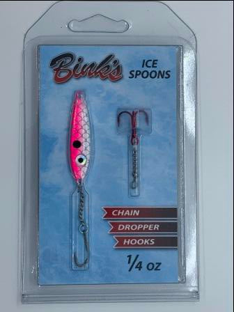 1/4 oz Ice Spoons with Chain Dropper Hooks
