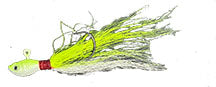 Buck Tail Jigs (2pk) Chartreuse/White