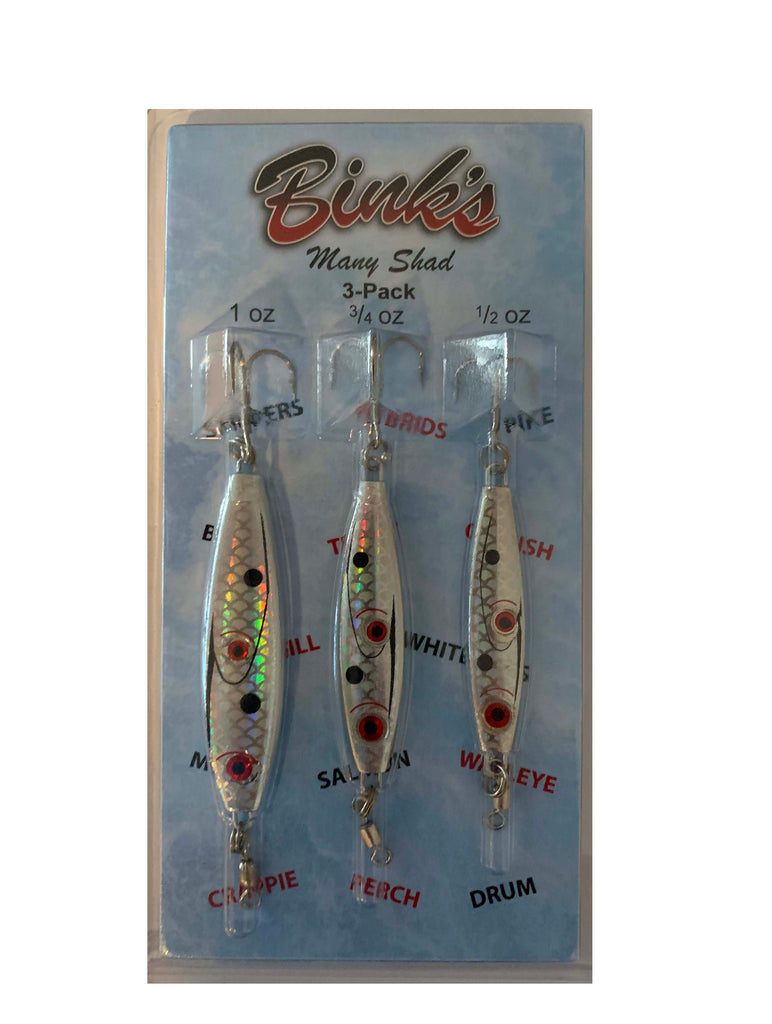 Silver Many Shad 3-Pack